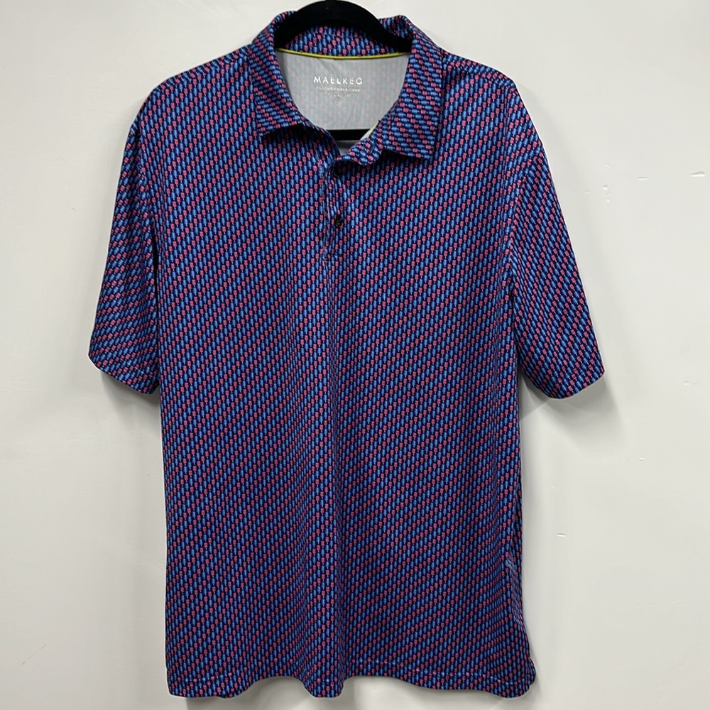 Maelreg Printed Golf Shirts-Patriotic Ice Cream polo XL - Picture 2 of 6